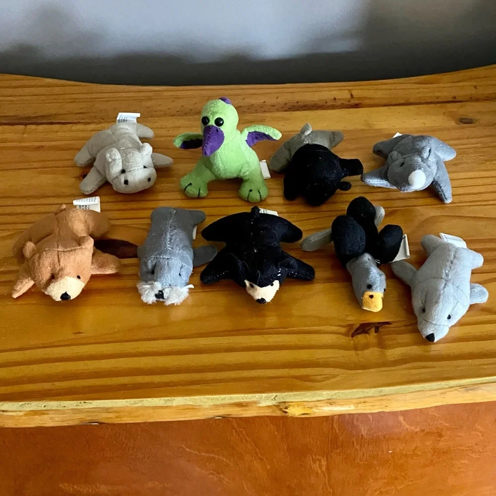 Plush Mini Zoo Animal Assortment - Set of 9 Total